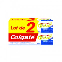 Lot.2 Dentifrice Total Blancheur Colgate 75Ml