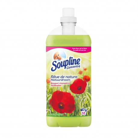 Adoucissant Bouquet champêtre SOUPLINE le bidon d'1,3L
