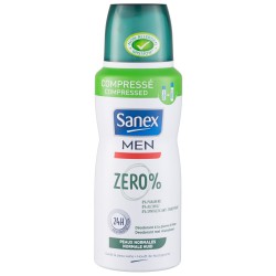 Déodorant zéro% normal homme SANEX le spray de 100 ml