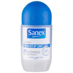Anti-transpirant dermo non stop SANEX le roll-on de 50ml