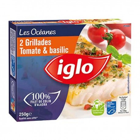 250G Grillade Oceane Tomate/Basilic Iglo
