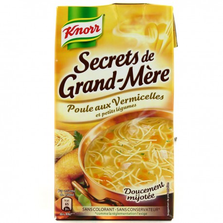 1L Bouteille Secrets Grand Mere Poule Vermicelle Knorr