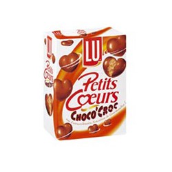 Lu Biscuits Choco'Croc Petits Cœurs La Boite De 90 G