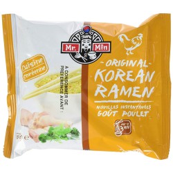Mr Min Ramen Coréen Sachet Poulet 100 g Pack de 20