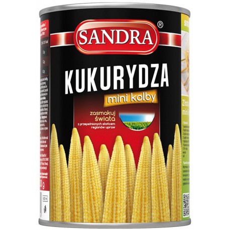 Canned Vegetables Mini Corn Cob 425Ml