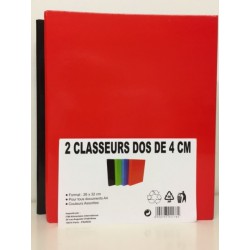 Exac.2 Classeurs + Etiqu A4 D40