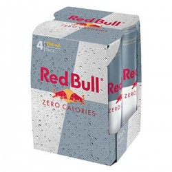 Pack Bte 4X25Cl Energy Drink Red Bull Zero Calorie