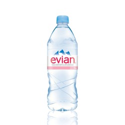 Water Mineral Evian Still No-Return Pet Pl.Filme De 6 Bouteil. X 1 Litre