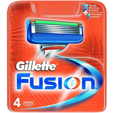 Gillette Fusion Manual Blades Pack of 4