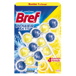 Bref Power Aktiv Lemon WC blok 3 x 50g