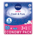 Nivea Baby Fresh & Pure chusteczki nawilżone 6 x 63 szt