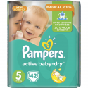 Pack 42 couches Pampers Active Baby Dry Junior 11-18 k