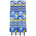Set 5 Razor Shaving Gillette Blue II Plus Twin Comfort Blades Ultra Grip