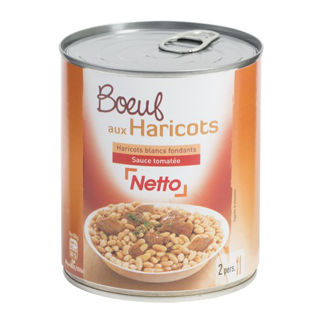 Netto Boeuf Haricots 800G