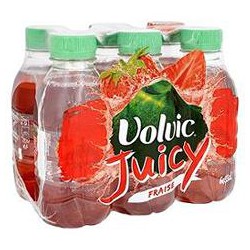 Pack Bouteille Pet 6X33Cl Volvic Au Jus De Fraise