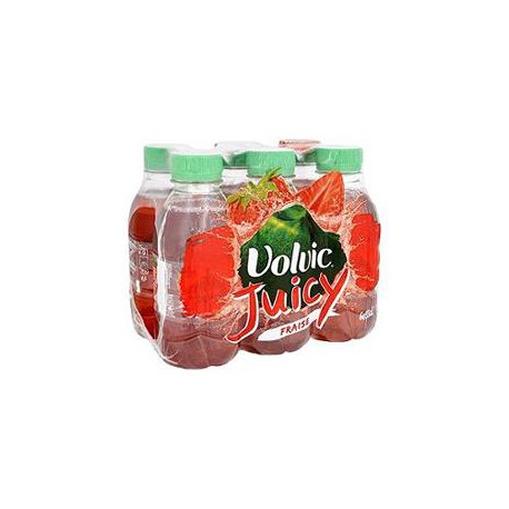 Pack Bouteille Pet 6X33Cl Volvic Au Jus De Fraise