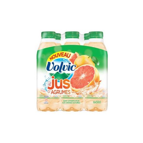 Pack Bouteille Pet 6X50Cl Volvic Jus D Agrumes
