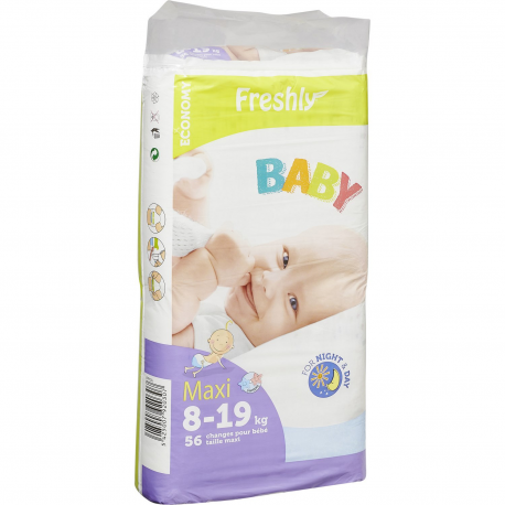 56 Couches Maxi 8-19 Kg