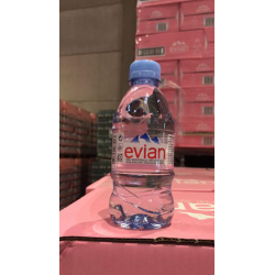 EVIAN Natural Mineral Water 24x330ml PET bottle (Pink case) 