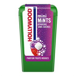 Hollywood Bonbons Mints Fruits Rouge Mini La Boite De 12,5G
