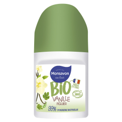 Monsavon Déodorant Bio Bille Vanille Figue Le Roll-On De 50 Ml