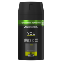 Axe Déodorant You Compressé Le Spray De 100Ml