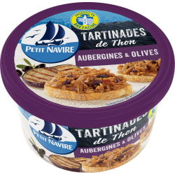 Petit Navire Tartinades Thon Aubergines Olives La Boite De 125 G