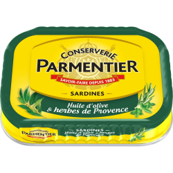 Parmentier Sardines Huile Olive Et Herbes De Provence La Boite De 135G
