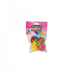 Vitakraft 4 Balles Assorties 4 Cm (P.A.V)