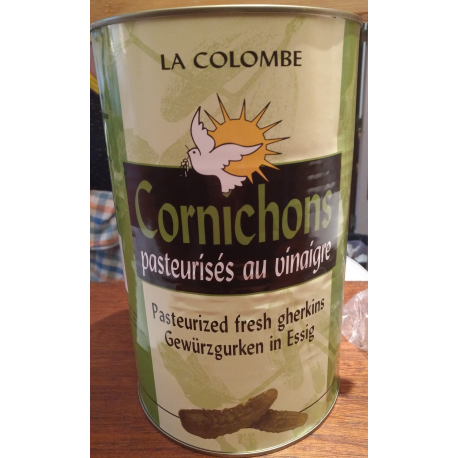 La Colombe Cornichons Pasteurisés Au Vinaigre 4100 G (2210 G Égoutté)