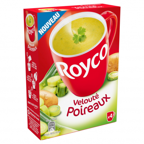 Royco Soupe Déshydratée Poireaux Les 4 Sachets De 13,5G