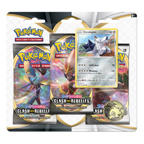 Asmodee Pokémon Jcc Épée Et Bouclier 2 Clash Des Rebelles Blister Duralugon