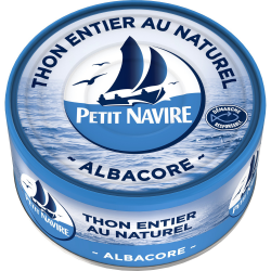 Petit Navire Thon Albacore Au Naturel La Boite De 185 G
