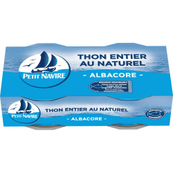 Petit Navire Thon Naturel Le Lot De 2 Boites De 56G