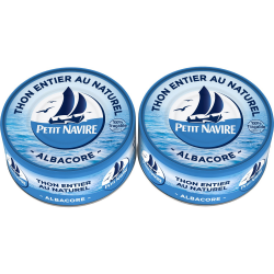 Petit Navire Thon Albacore Naturel Le 2 Boites De 112G