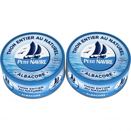 Petit Navire Thon Albacore Naturel Le 2 Boites De 112G