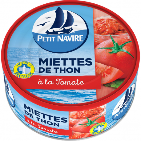 Petit Navire Miettes De Thon À La Tomate La Boite De 104 G