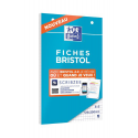 Oxford Bloc De 30 Fiches Bristol Perforées 2.0 125X200 Mm Q5/5 Blanc