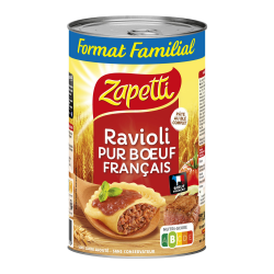 Zapetti Plat Cuisiné Ravioli Pur Bœuf La Boite De 1,2 Kg