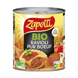 Zapetti Ravioli Pur Bœuf Bio La Boite De 800G