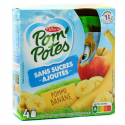 Pom'Potes Materne Sans Sucre Ajouté Pomme Banane 4X90G