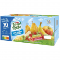 Pom'Potes Gourdes Pomme Poire Fraise Banane Sans Sucres Ajoutés 20X90G