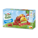 Pom'Potes Compotes En Gourdes Bio Pomme P Fraise Sans Sucres Ajoutés Les 12 Gourdes De 90 G