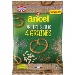 Dr Oetker Ancel Bretzels Aux 4 Graines 125G