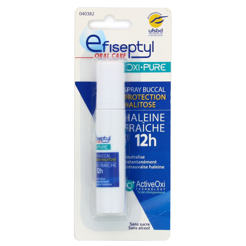 Efiseptyl Oxi-Pure Spray Buccal Protection Halitose Haleine