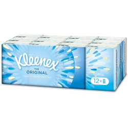 Kleenex Tissue Pocket 12 Pack, 7 4-Ply Tissues Per Pack