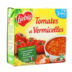 Liebig Soupe Tomates & Vermicelles Pastasoup' Les 2 Briques De 300G