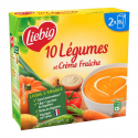 Liebig Soupe Aux 10 Légumes Et À La Crème Fraiche Sans Conservateur 2X30Cl