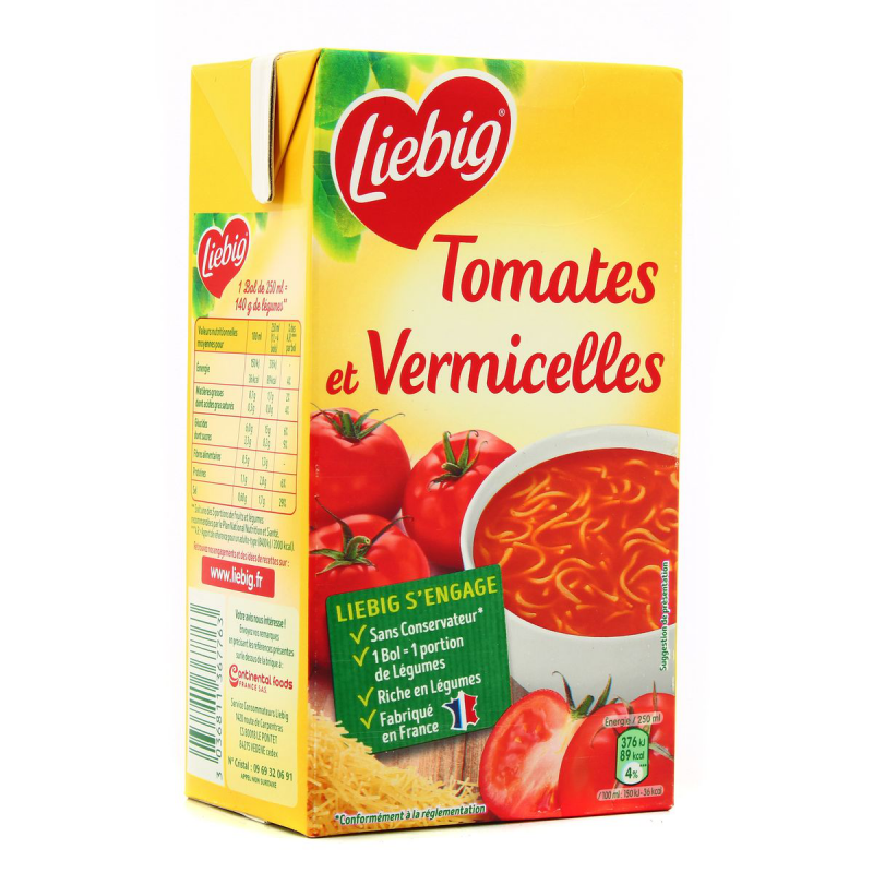 Liebig Soupe Tomates et Mozzarella (lot de 3) 