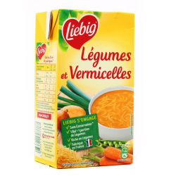 Liebig Soupe Légumes & Pâtes Vermicelles La Brique De 1L